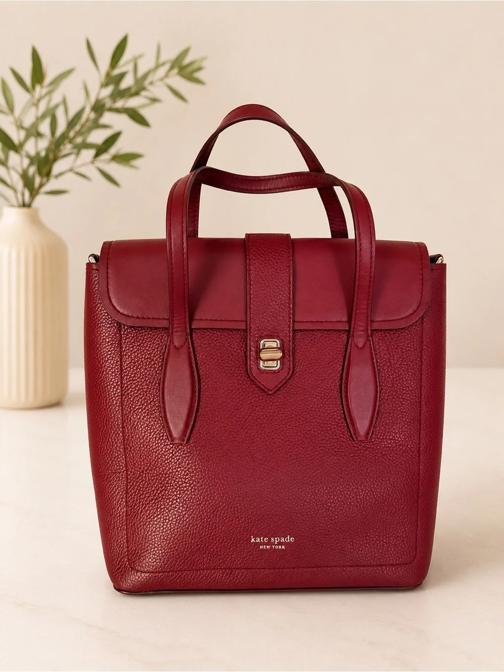 Kate Spade Essential Medium North South Leather Tote Bag